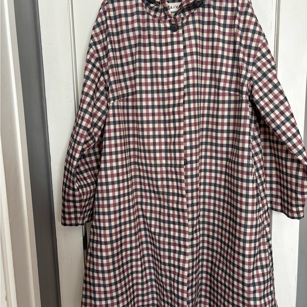 Plaid Women's Raincoat